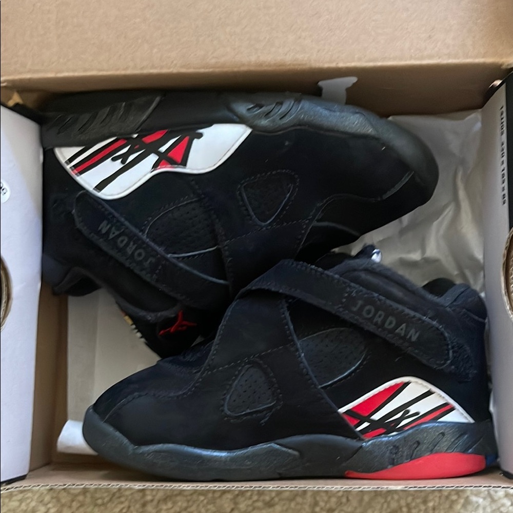 Jordan Red and Black Sneakers